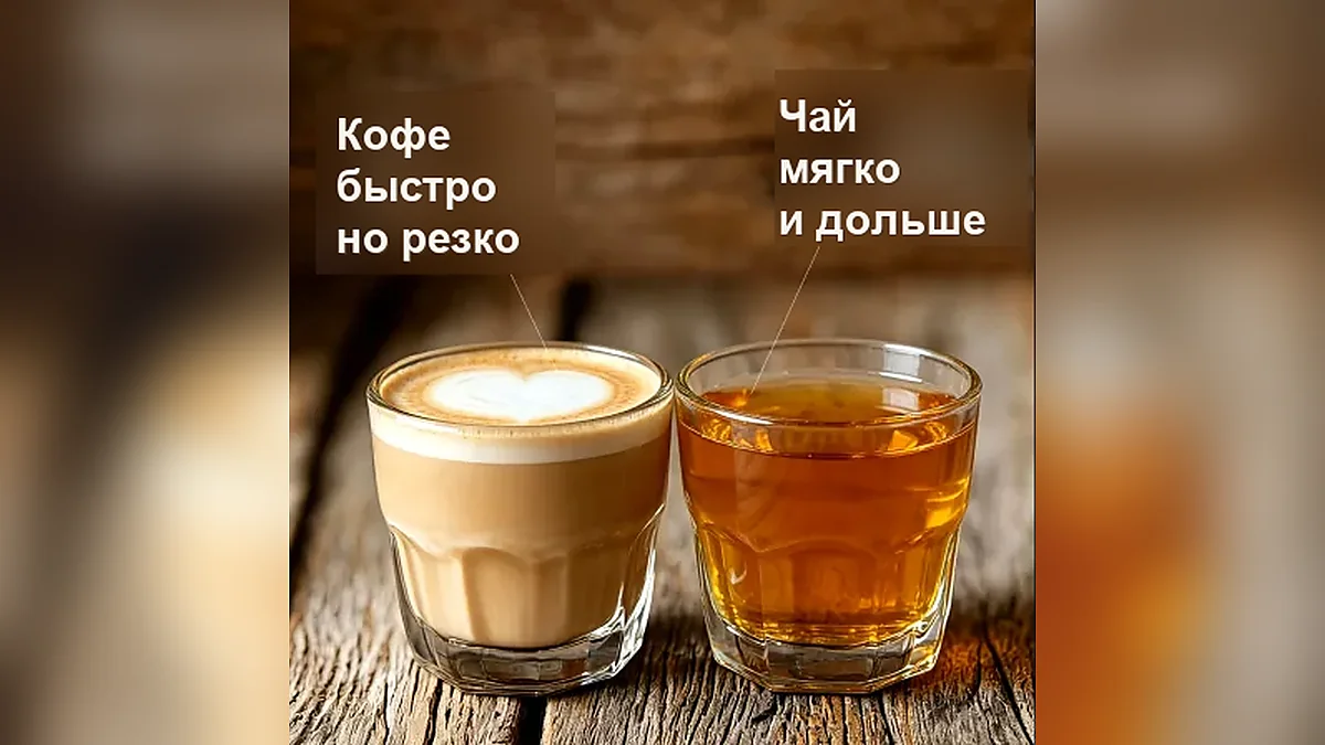 Молочный чай и прозрачный настой