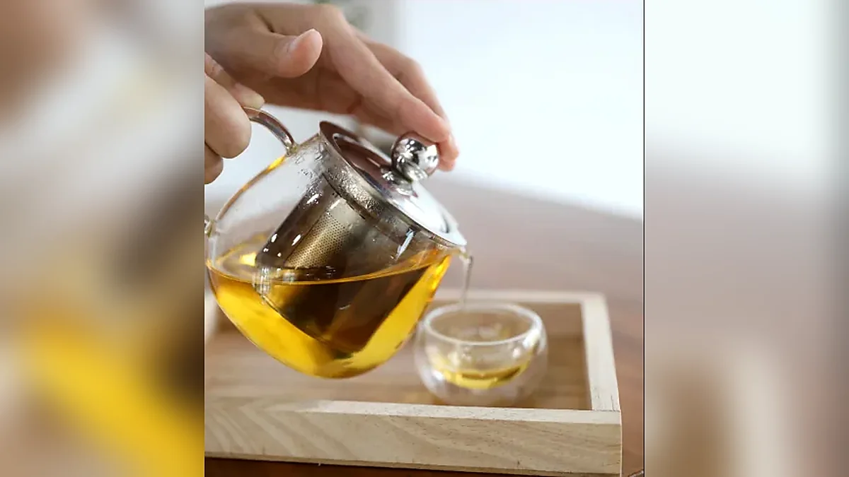 Лёгкое заваривание в прозрачной посуде